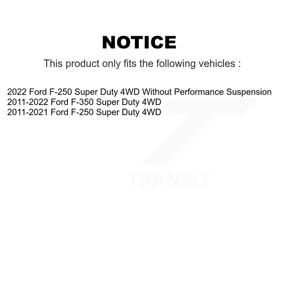 Front Suspension Shock Absorber And Link Kit For Ford F-250 Super Duty F-350 4WD KSS-100058