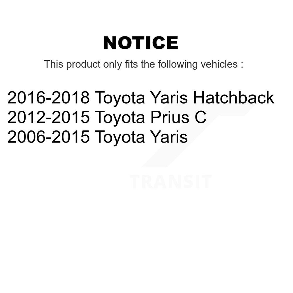 Front Complete Shock Assembly And TOR Link Kit For 2006-2015 Toyota Yaris KSS-100778