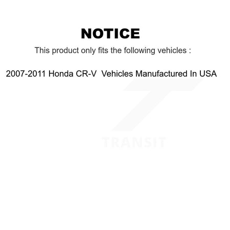 Front Control Arms And Complete Shock Tie Rods Link Sway Bar Kit (10Pc) For Honda CR-V KSS-104018