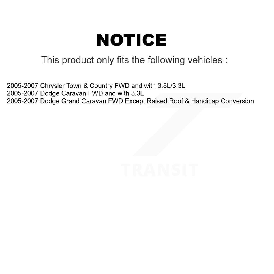 Front Control Arms Complete Shock Tie Rods Link Sway Bar Kit (10Pc) For Dodge Grand Town KSS-104020