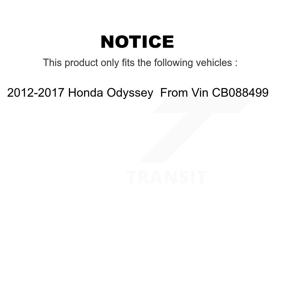 Front Control Arms And Complete Shock Tie Rods Link Sway Bar Kit (10Pc) For Honda Odyssey KSS-104025