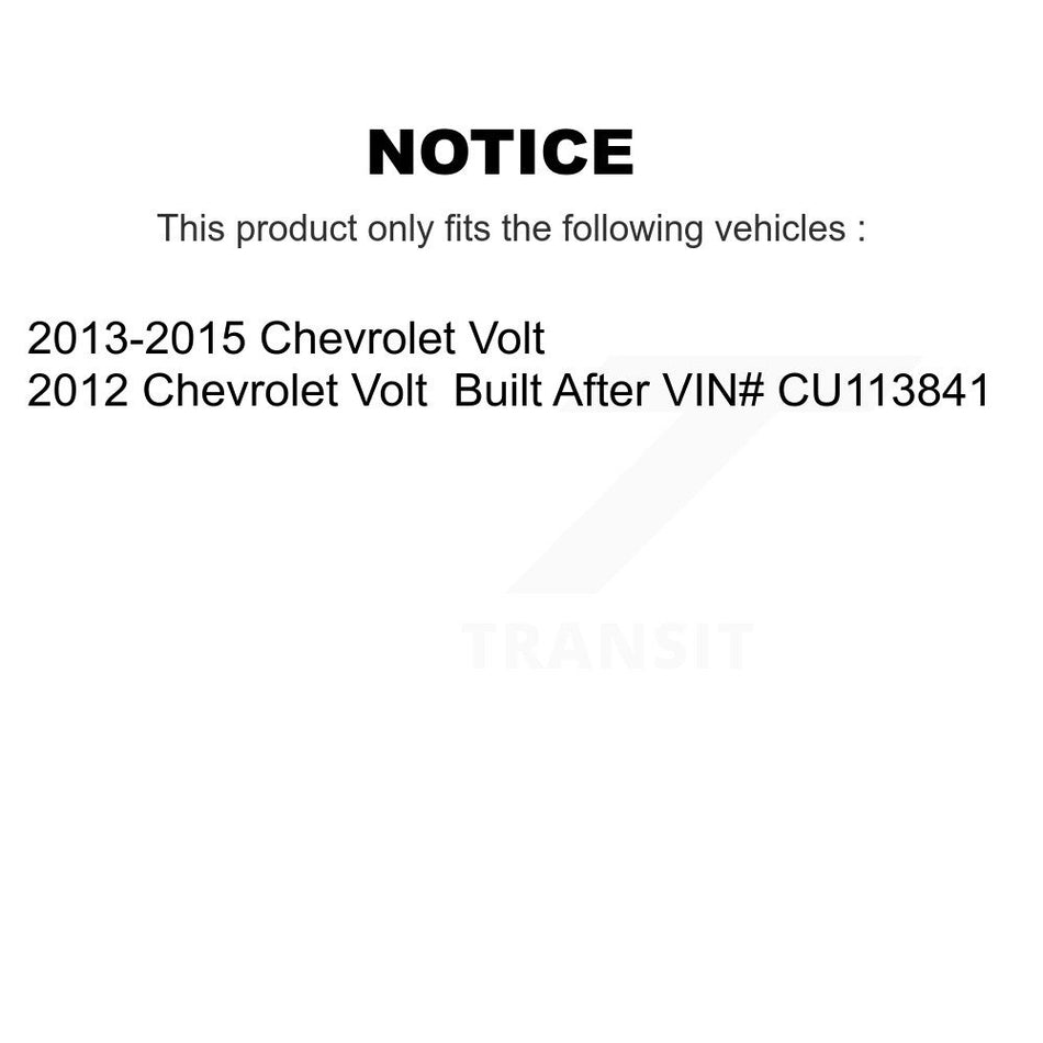 Front Arms And Complete Shock Tie Rods Link Sway Bar Kit (10Pc) For Chevrolet Volt KSS-104041