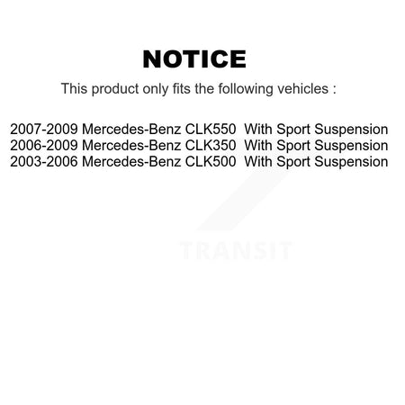 Front Complete Shock Assembly And TOR Link Kit For Mercedes-Benz CLK350 CLK500 CLK550 KSS-104052