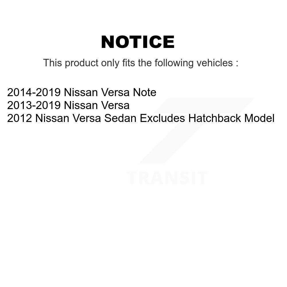 Front Complete Shock Assembly And TOR Link Kit For Nissan Versa Note KSS-104070