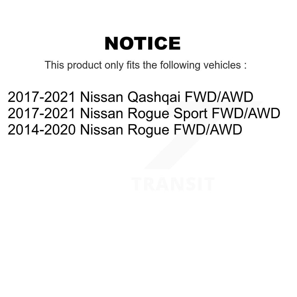 Front Complete Shock Assembly And TOR Link Kit For Nissan Rogue Sport Qashqai FWD/AWD KSS-104186