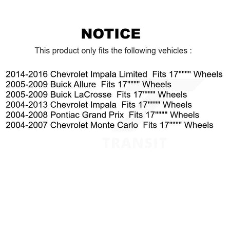 Rear Shock Assembly & TQ Link Kit For Chevrolet Impala Buick LaCrosse Pontiac Grand Prix KSS-104206