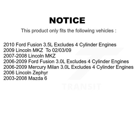 Front Left Shock Assembly TOR Link Kit For Ford Fusion Mazda 6 Lincoln MKZ Zephyr Mercury KSS-104284