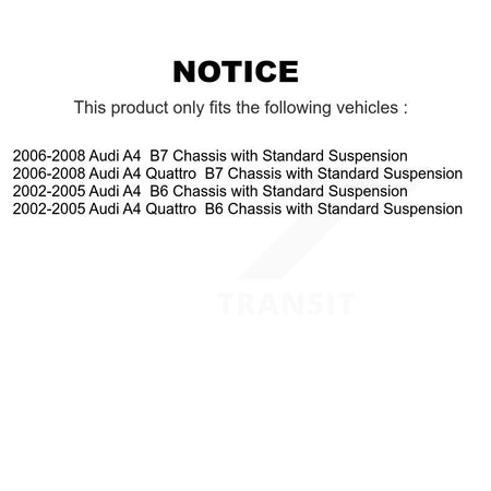 Front Right Complete Shock Assembly And TOR Link Kit For Audi A4 Quattro KSS-104302