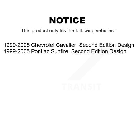 Front Shock Assembly And TQ Link Kit For 1999-2005 Chevrolet Cavalier Pontiac Sunfire KSS-104335