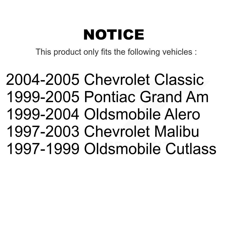 Front Shock Assembly & TQ Link Kit For Pontiac Grand Am Chevrolet Malibu Oldsmobile Alero KSS-104336