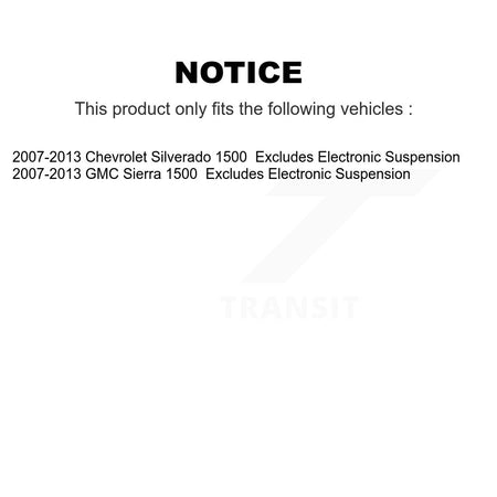 Front Shock Assembly And TOR Link Kit For 2007-2013 GMC Sierra 1500 Chevrolet Silverado KSS-104440