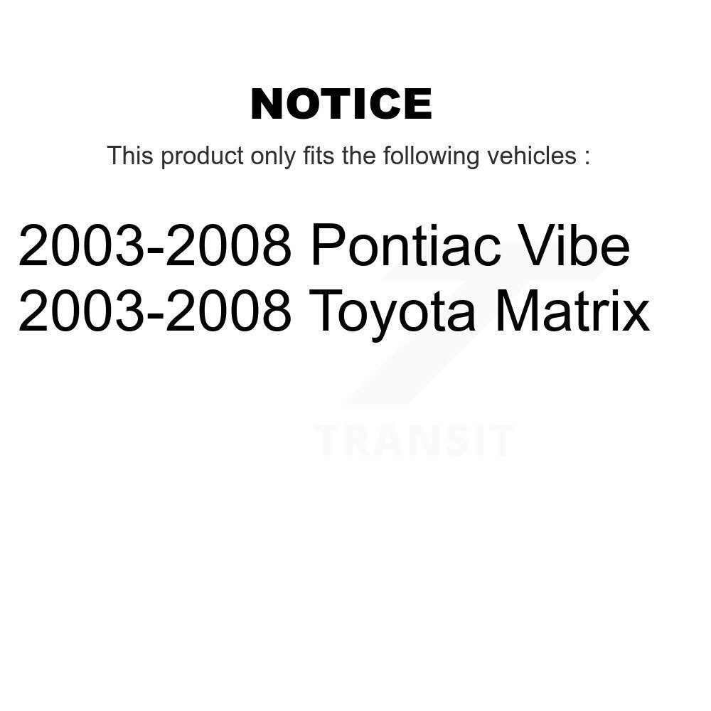 Front Left Complete Shock Assembly & TQ Link Kit For 2003-2008 Toyota Matrix Pontiac Vibe KSS-104544