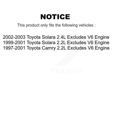 Front Left Complete Shock Assembly TQ Link Kit For Toyota Camry Solara Excludes V6 Engine KSS-104611