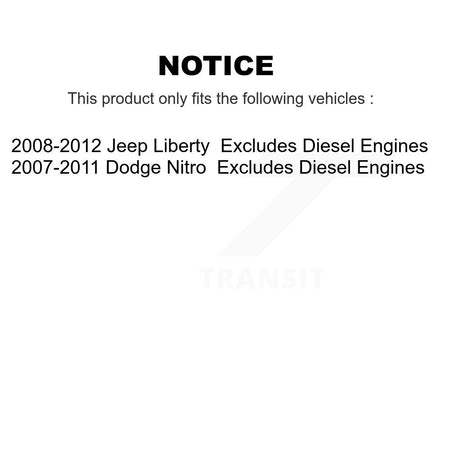Front Left Complete Shock Assembly And TOR Link Kit For Jeep Liberty Dodge Nitro KSS-104713