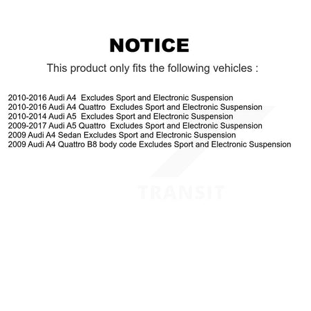 Front Left Complete Shock Assembly And TOR Link Kit For Audi A4 Quattro A5 KSS-104722