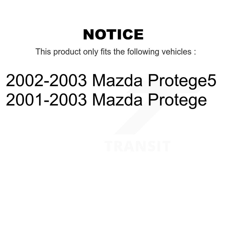 Front Right Complete Shock Assembly And TQ Link Kit For Mazda Protege Protege5 KSS-104838