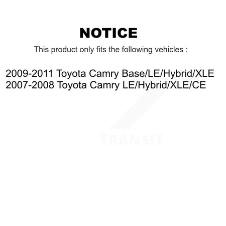 Front Right Complete Shock Assembly And TQ Link Kit For Toyota Camry KSS-104846