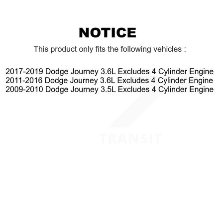 Front Right Shock Assembly And TQ Link Kit For Dodge Journey Excludes 4 Cylinder Engine KSS-104889