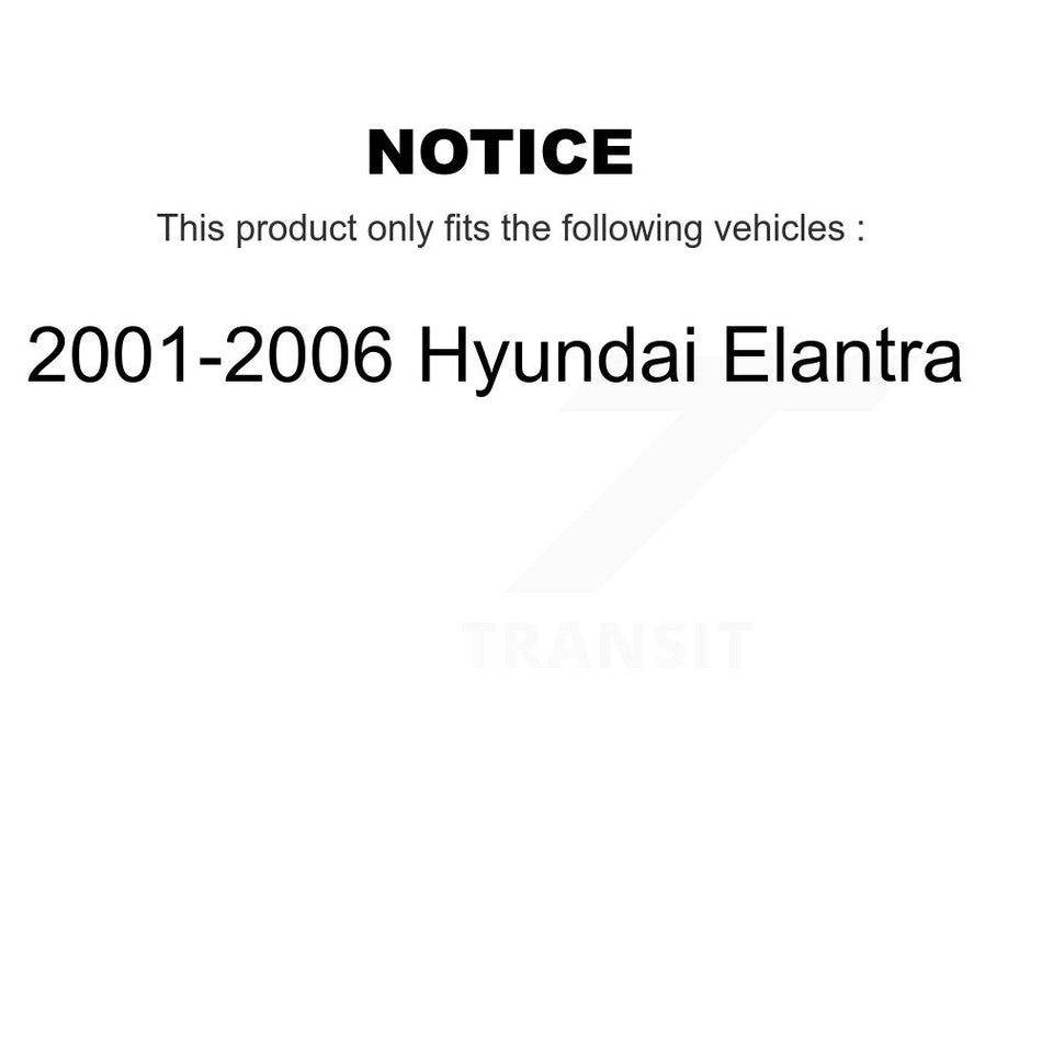 Front Right Complete Shock Assembly And TQ Link Kit For 2001-2006 Hyundai Elantra KSS-104932