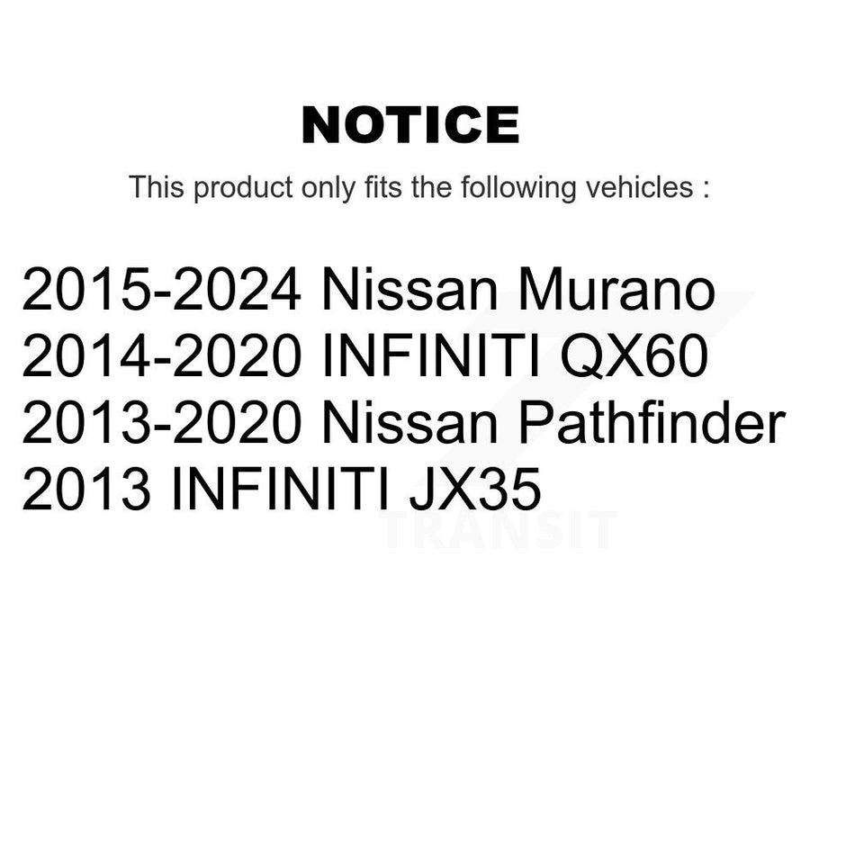Front Right Shock Assembly & TQ Link Kit For Nissan Murano Pathfinder INFINITI QX60 JX35 KSS-104938