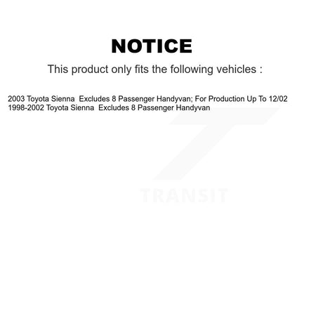 Front Right Complete Shock Assembly And TQ Link Kit For Toyota Sienna KSS-104965
