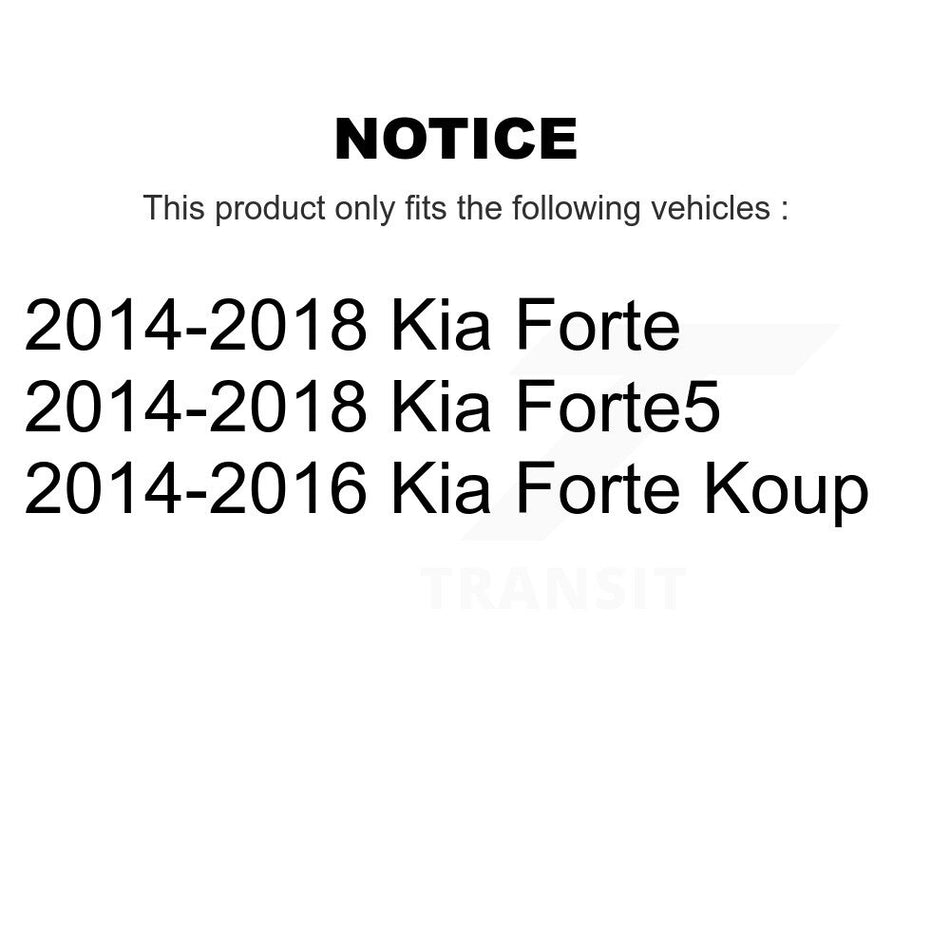 Front Right Complete Shock Assembly And TOR Link Kit For Kia Forte Forte5 Koup KSS-105031