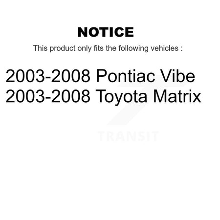 Front Right Complete Shock Assembly TOR Link Kit For 2003-2008 Toyota Matrix Pontiac Vibe KSS-105113