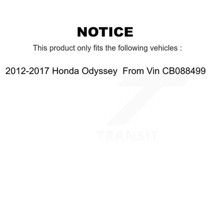 Front Right Complete Shock Assembly And TOR Link Kit For Honda Odyssey KSS-105146