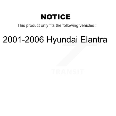 Front Right Complete Shock Assembly And TOR Link Kit For 2001-2006 Hyundai Elantra KSS-105150