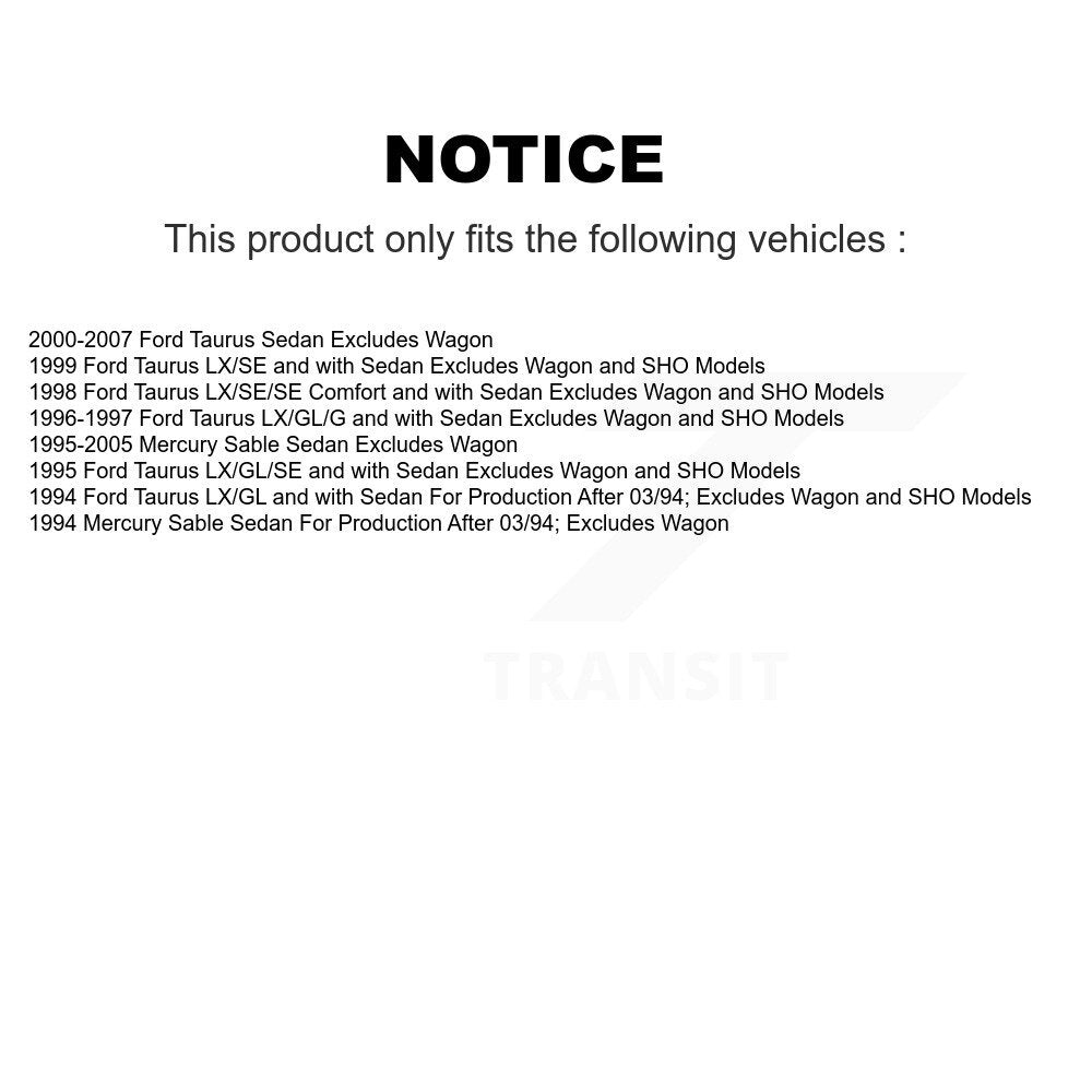 Rear Complete Shock Assembly And TOR Link Kit For Ford Taurus Mercury Sable KSS-105227