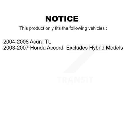 Rear Right Complete Shock Assembly And TOR Link Kit For Honda Accord Acura TL KSS-105256