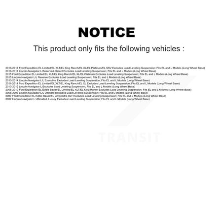 Rear Complete Shock Assembly And TOR Link Kit For Ford Expedition Lincoln Navigator KSS-105294