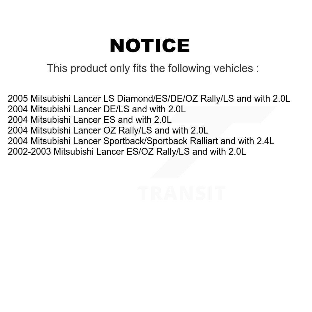 Rear Complete Shock Assembly And TOR Link Kit For Mitsubishi Lancer KSS-105296