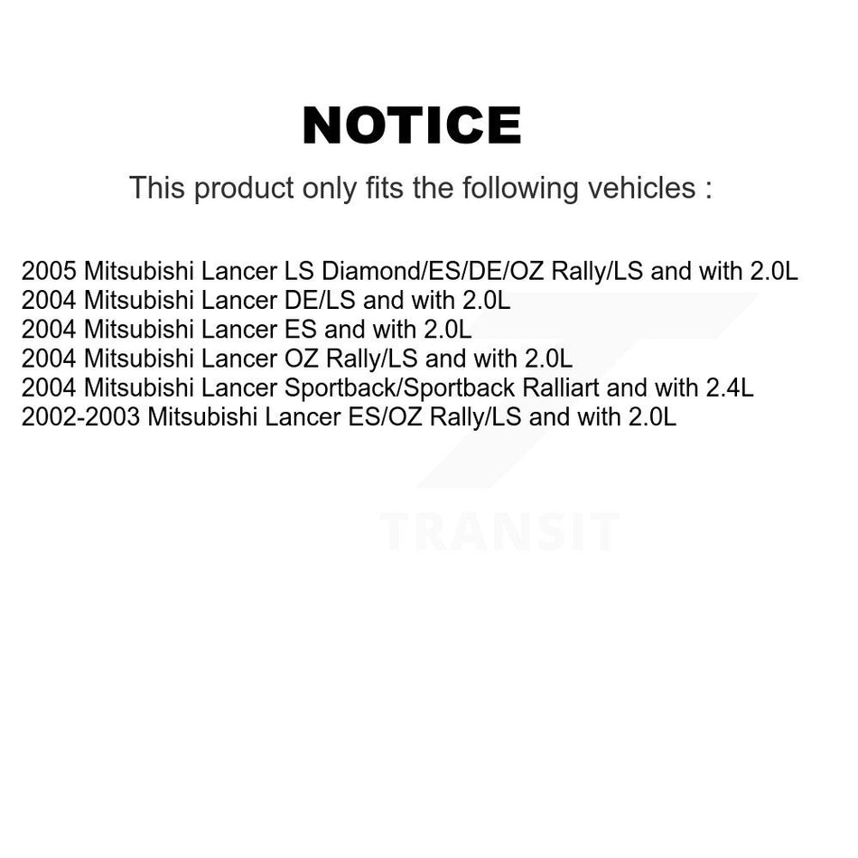 Rear Complete Shock Assembly And TOR Link Kit For Mitsubishi Lancer KSS-105296