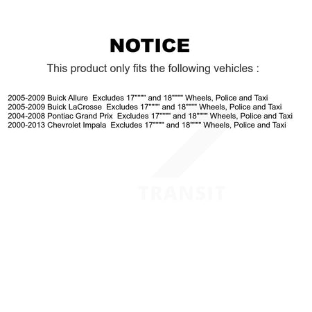 Rear Left Shock Assembly & TQ Link Kit For Chevrolet Impala Buick LaCrosse Pontiac Grand KSS-105319