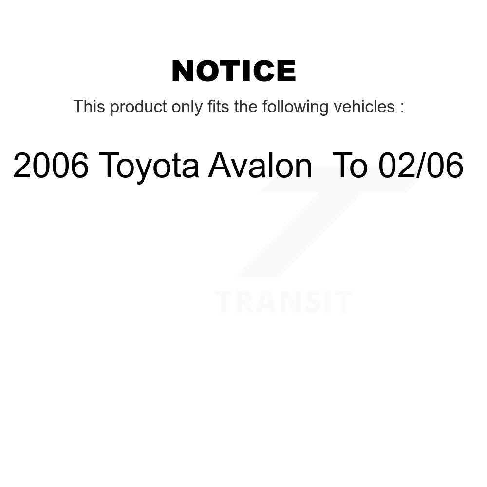 Rear Left Complete Shock Assembly And TQ Link Kit For 2006 Toyota Avalon To 02 06 KSS-105330
