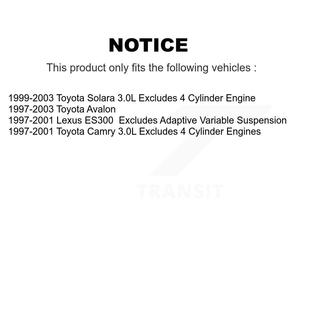 Front Left Shock Assembly And TOR Link Kit For Toyota Camry Solara Avalon Lexus ES300 KSS-105385