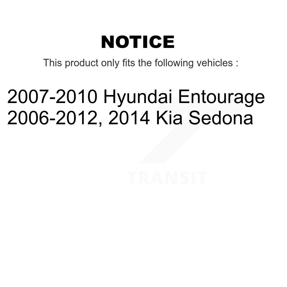 Front Left Complete Shock Assembly And TOR Link Kit For Kia Sedona Hyundai Entourage KSS-105387