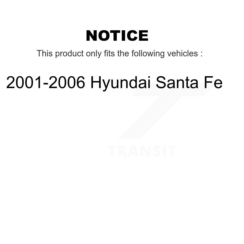 Front Left Complete Shock Assembly And TOR Link Kit For 2001-2006 Hyundai Santa Fe KSS-105401