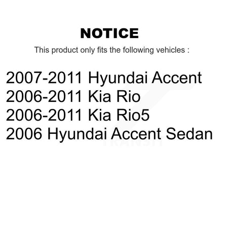 Front Left Complete Shock Assembly And TOR Link Kit For Hyundai Accent Kia Rio Rio5 KSS-105423