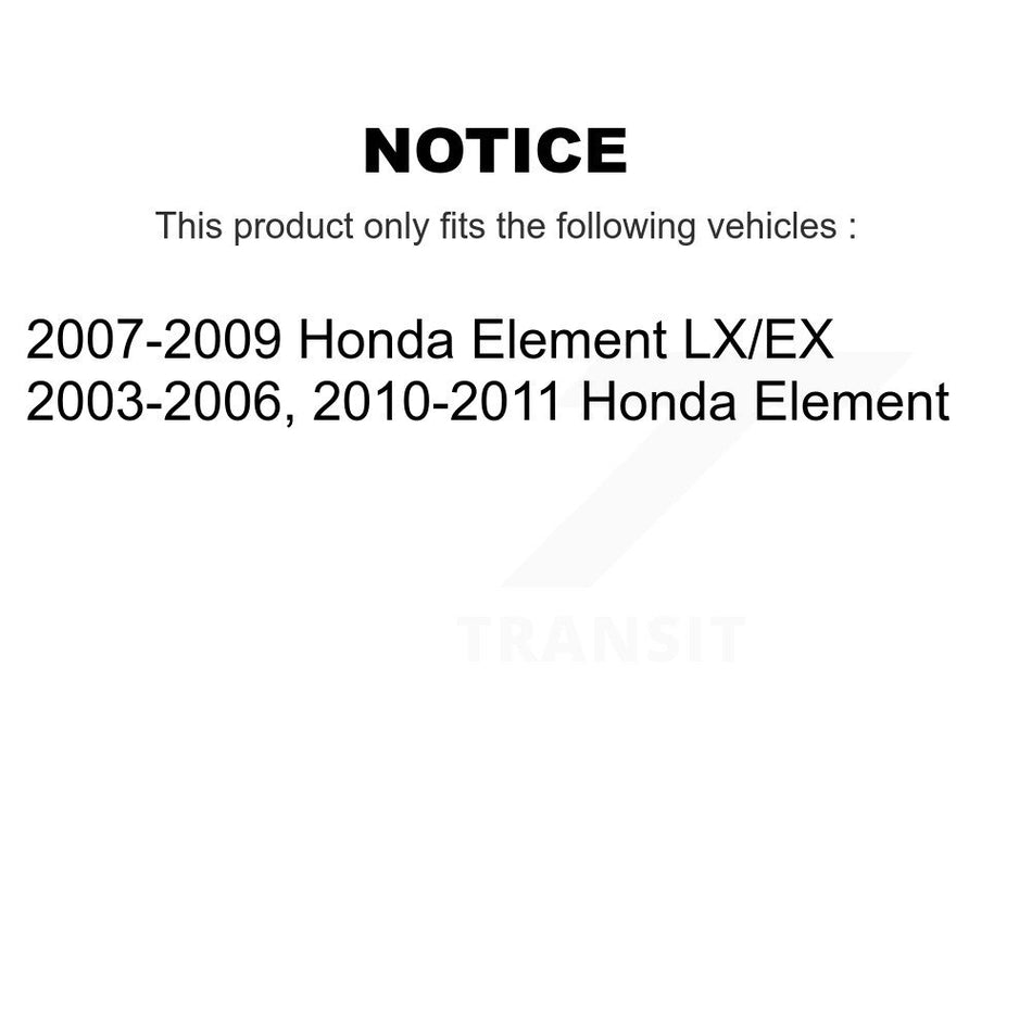 Rear Left Complete Shock Assembly And TOR Link Kit For Honda Element KSS-105472