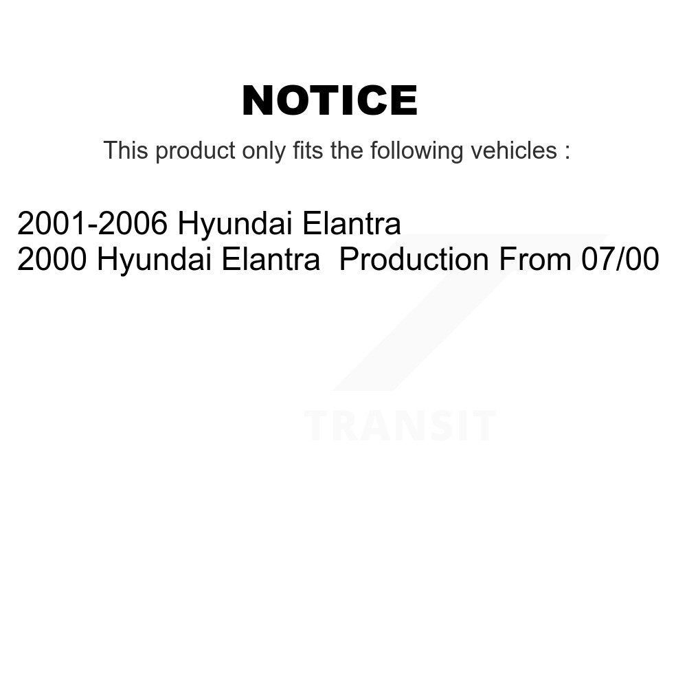 Rear Right Complete Shock Assembly And TQ Link Kit For Hyundai Elantra KSS-105486
