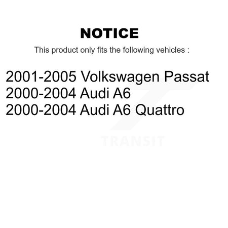 Front Right Complete Shock Assembly & TOR Link Kit For Volkswagen Passat Audi A6 Quattro KSS-105550