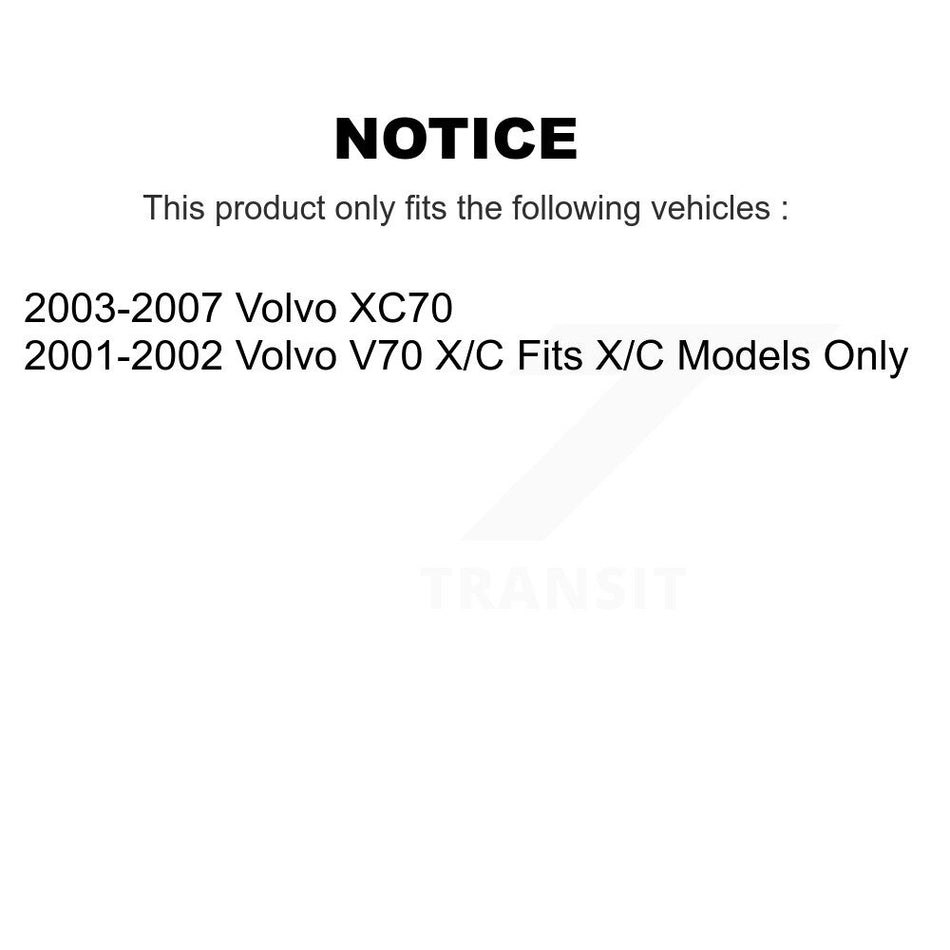 Rear Right Complete Shock Assembly And TOR Link Kit For Volvo XC70 V70 KSS-105602