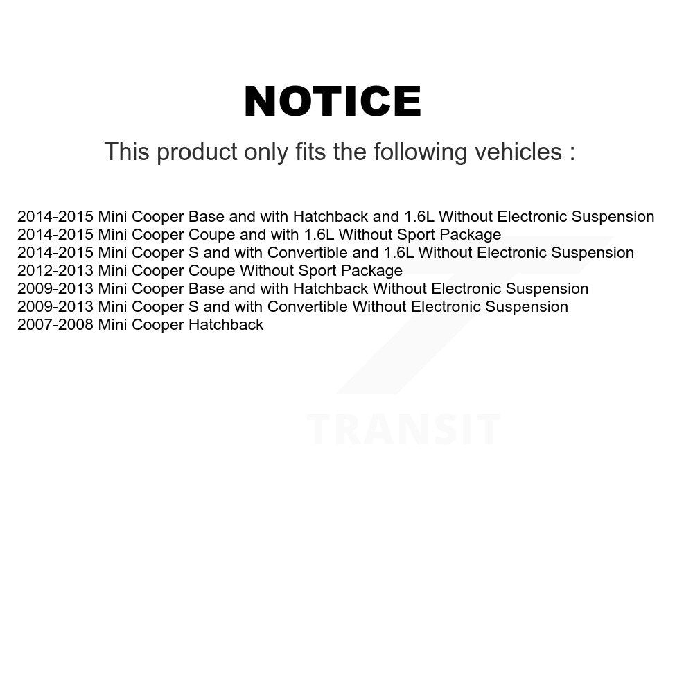 Front Left Strut And TOR Link Kit For Mini Cooper KSS-105789