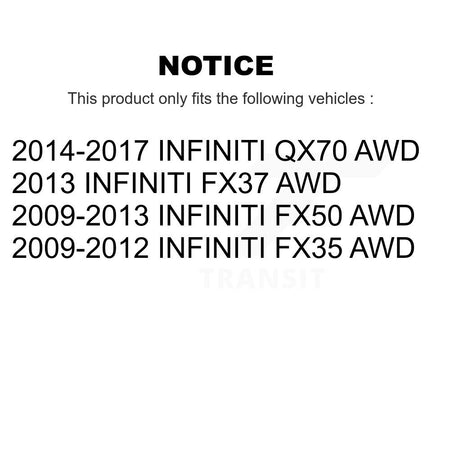 Front Strut And TOR Link Kit For INFINITI FX35 QX70 FX50 FX37 AWD KSS-105958