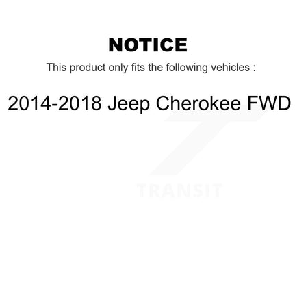 Front Strut And TOR Link Kit For 2014-2018 Jeep Cherokee FWD KSS-106010