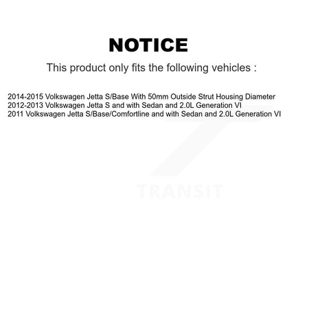 Front Strut And TQ Link Kit For Volkswagen Jetta KSS-106314