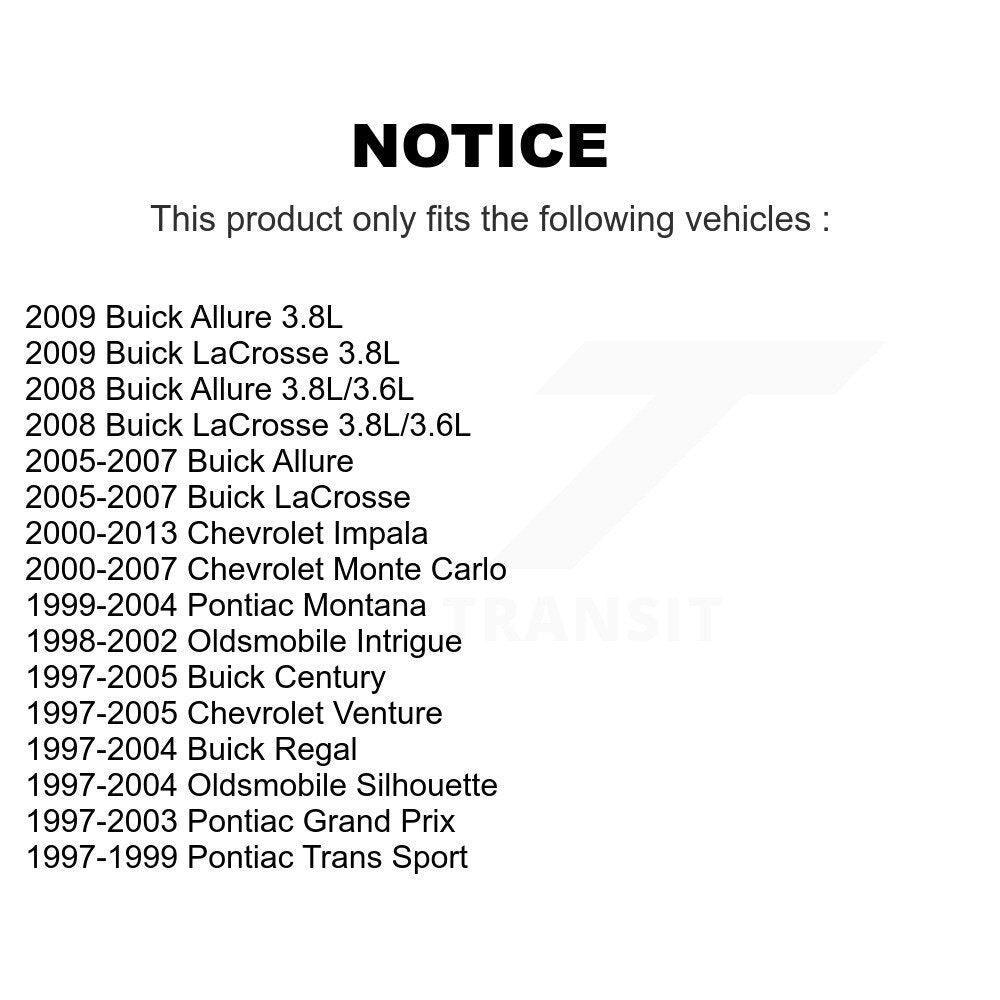 Front Strut & TQ Link Kit For Chevrolet Impala Buick LaCrosse Pontiac Century Allure KSS-106335