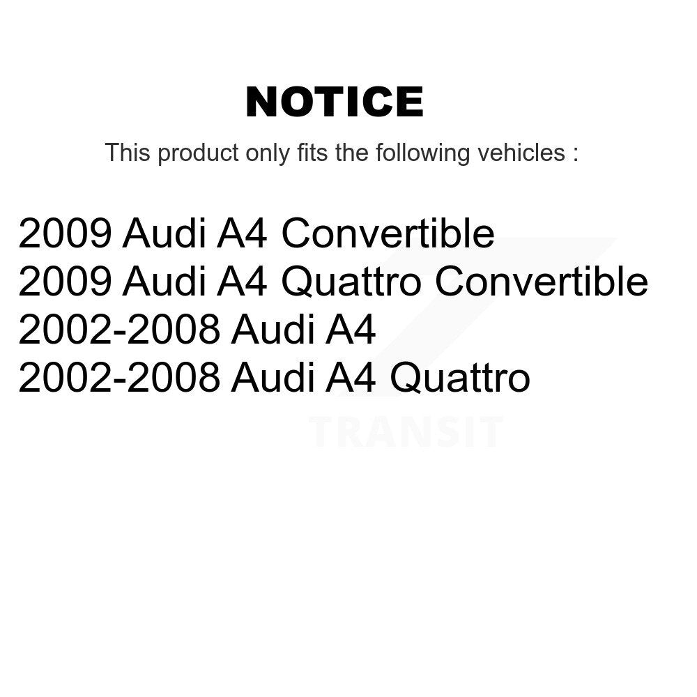 Front Right Strut And TOR Link Kit For Audi A4 Quattro KSS-106368